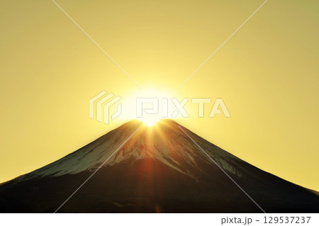 ダイヤモンド富士 129537237