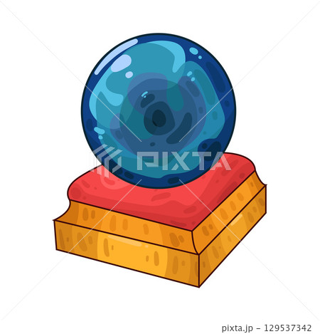 illustration of crystal ball 129537342