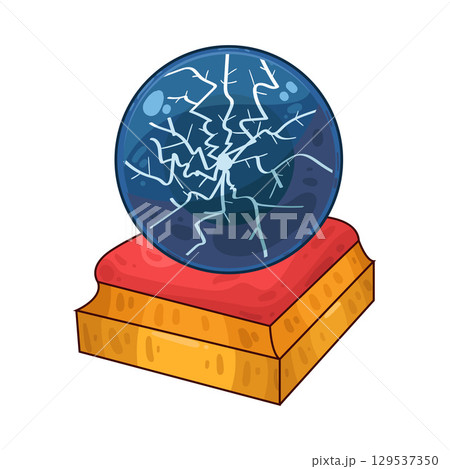 illustration of plasma ball illustration of plasma ball 129537350