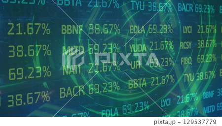 Image of data processing over digital tunnel 129537779