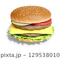 ハンバーガー 129538010