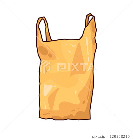 illustration of plastic bag illustration of plastic bag 129538210