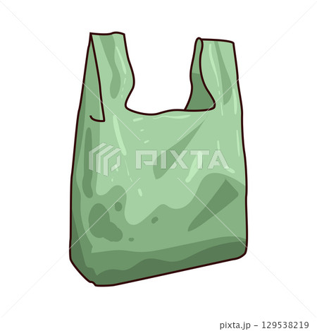 illustration of plastic bag illustration of plastic bag 129538219