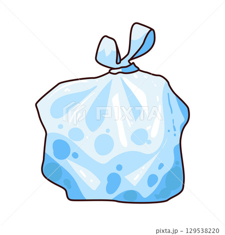 illustration of plastic bag illustration of plastic bag 129538220
