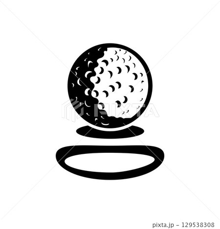 Golf ball vector template illustration Golf ball vector template illustration 129538308
