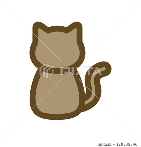猫のアイコンイラスト 猫のアイコンイラスト 129538546
