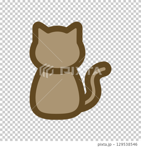 猫のアイコンイラスト 猫のアイコンイラスト 129538546
