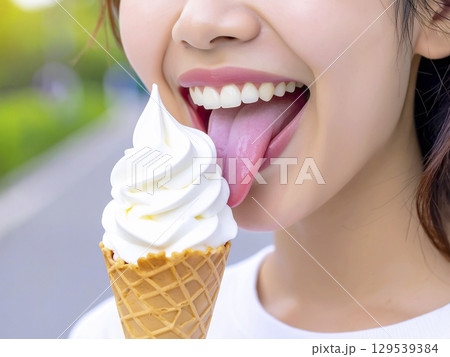 ソフトクリーム AI生成画像 ソフトクリーム AI生成画像 129539384