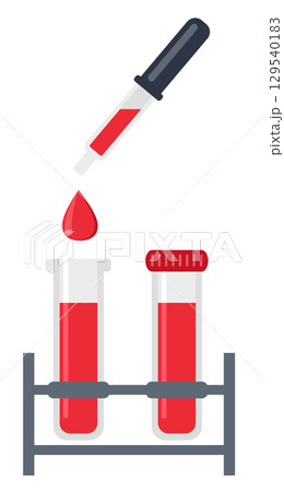 Blood test, blood test tubes 129540183