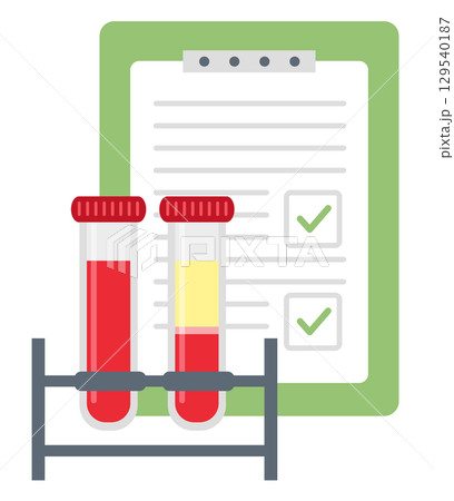 Blood test, blood test tubes 129540187