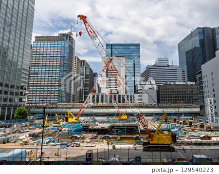 日本一高いビルとなる Torch Tower の建設現場(2025年8月撮影) 日本一高いビルとなる Torch Tower の建設現場(2025年8月撮影) 129540223