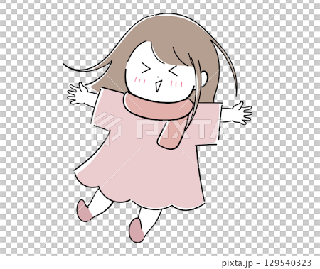 Girl with open arms (scarf) Girl with open arms (scarf) 129540323