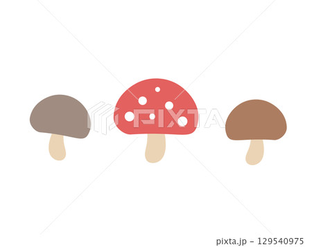 きのこのイラスト 129540975