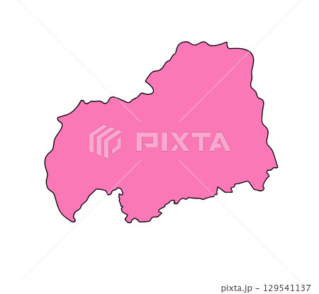 日本地図　広島県 129541137