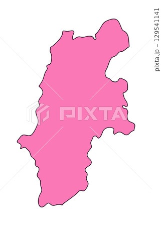 日本地図　長野県 129541141