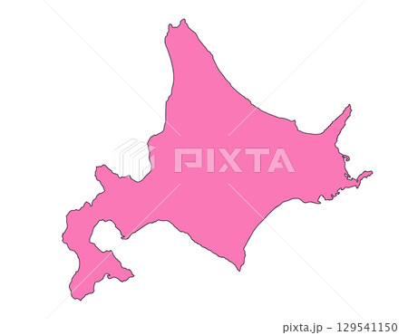日本地図　北海道 129541150