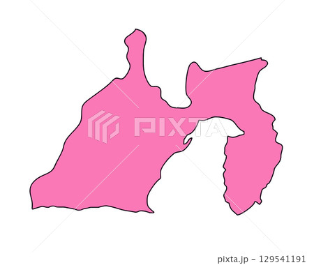 日本地図 静岡県 日本地図 静岡県 129541191