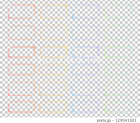 Colorful cyber style headline frame set 129541301