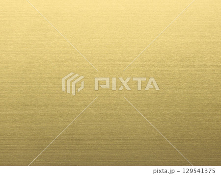明るい金色に輝くヘアライン仕上げのテクスチャ素材の背景画像b 129541375