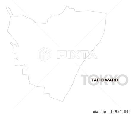 東京都台東区の白地図 129541849