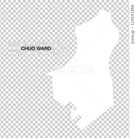 東京中央區的空白地圖 129541866