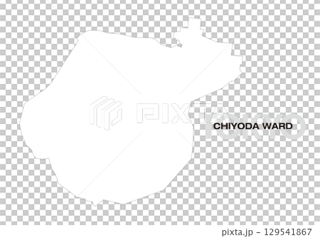 東京都千代田区の白地図 129541867