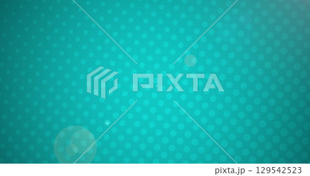 Image of green dots moving on green background 129542523