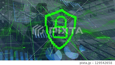 Image of data processing over diverse business people Image of data processing over diverse business people 129542658