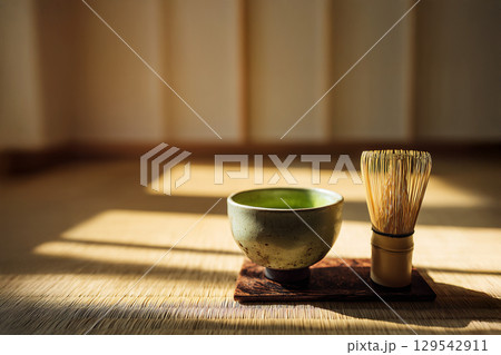 日本の茶道のイメージ 129542911