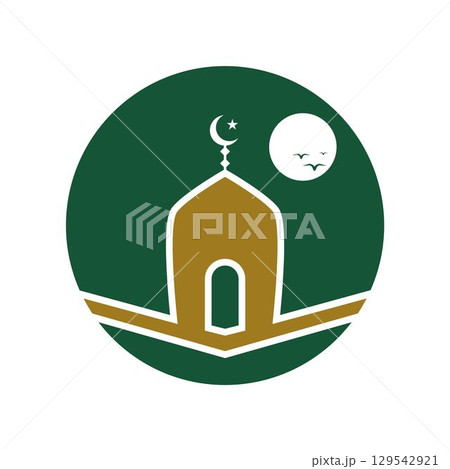 Islamic Mosque icon logo Islamic Mosque icon logo 129542921