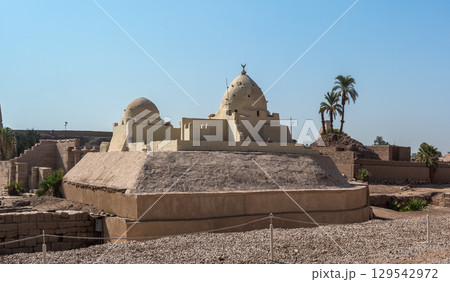 Ancient ruins of Karnak Temple in Luxor, Egypt 129542972