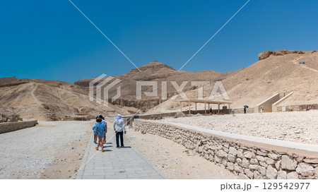 Entrance to an Ancient Tomb in the Valley of the Kings 129542977