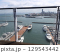ホテルからの海の景色　海の景色　船 129543442