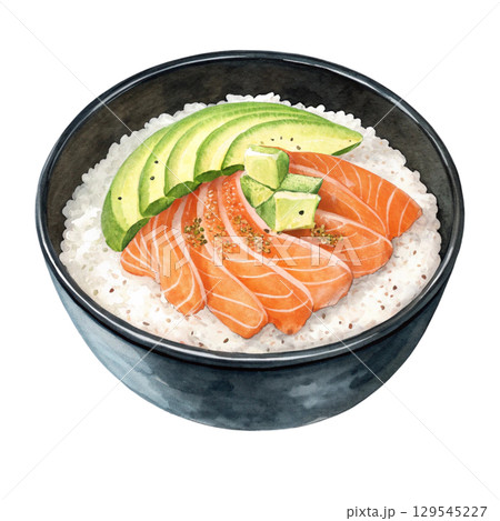 Watercolor illustration of Food Clipart PNG White Background 129545227