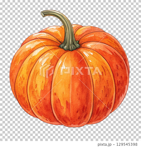 Watercolor Vegetables Clipart White Background 129545398