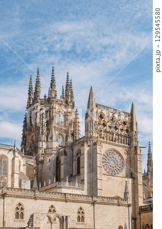 south facade of Burgos Cathedral with lantern south facade of Burgos Cathedral with lantern 129545580