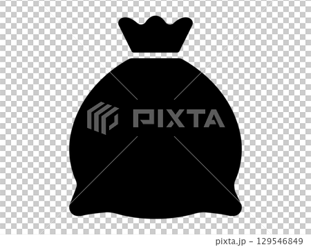 ゴミ袋のアイコン モノトーン ゴミ袋のアイコン モノトーン 129546849