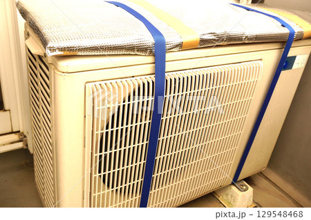 エアコン室外機遮熱板　DIY 129548468