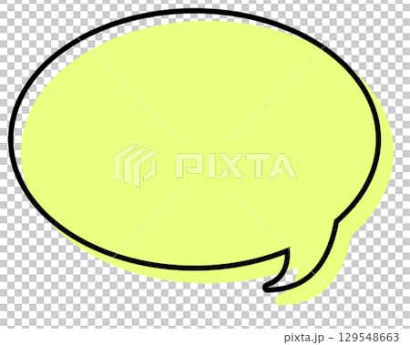 Simple speech bubble with misaligned lines - round 129548663