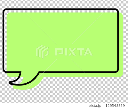 Simple speech bubble with misaligned lines - Rectangle 129548839