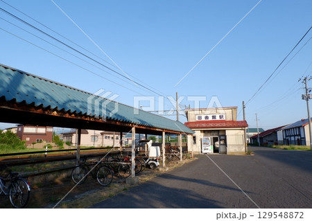 弘南鉄道弘南線、田舎館駅と駐輪場 129548872