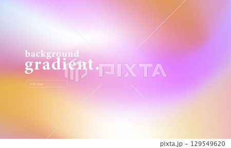 Abstract northern lights gradient background with smooth blend of blue, orange, green, and pink colors. Modern minimal vector for digital design, wallpaper, presentation, and creative technology. 129549620