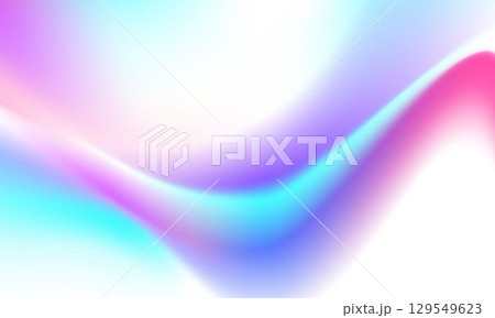 Colorful abstract gradient background with vibrant pink, purple, and cyan hues blending smoothly. Perfect for modern design, tech, fashion, or digital art projects. vector design. 129549623