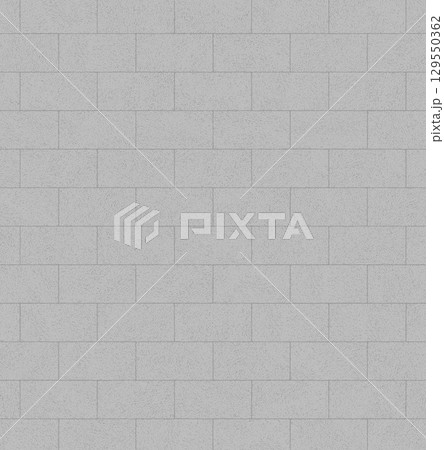 Gray brick wall forming a seamless tileable texture background 129550362