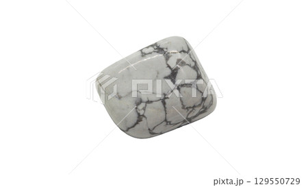 ハウライト　タンブル　白背景 129550729