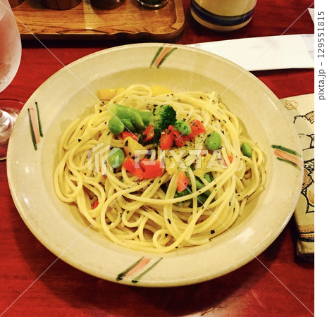 昔懐かしい喫茶店のバジルパスタ 昔懐かしい喫茶店のバジルパスタ 129551815