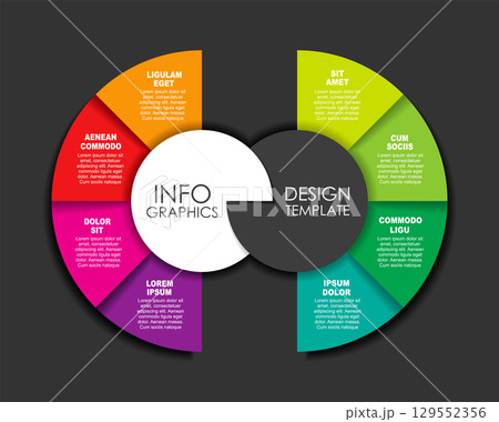 Infographic design template with place for your data. Vector illustration. Infographic design template with place for your data. Vector illustration. 129552356