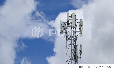 Internet and Telephone Signal Equipment on Communication Tower Internet and Telephone Signal Equipment on Communication Tower 129552800