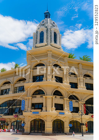 The architecture of the amusement park.  129552823