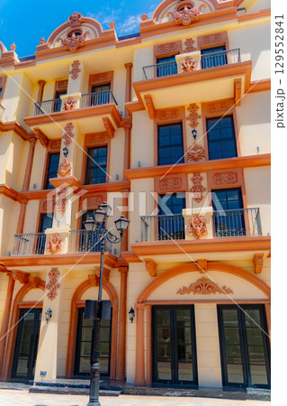 The architecture of the amusement park.  129552841